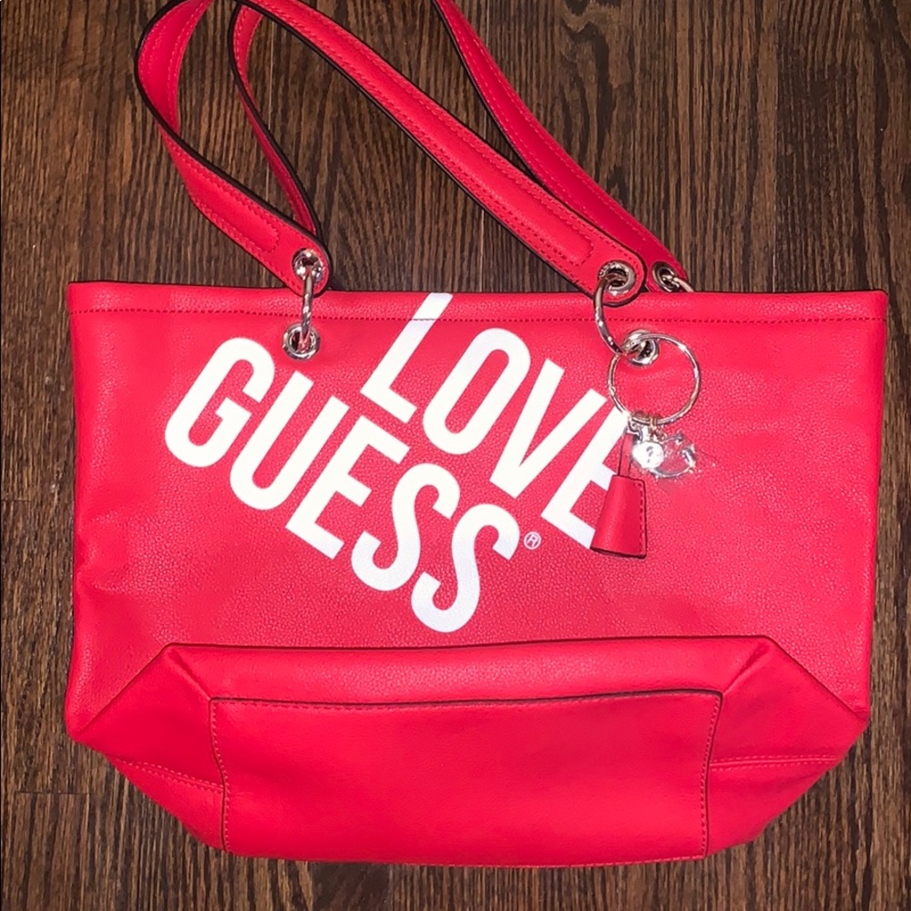 Perfect for Holidays - NWOT Red Guess Bag.